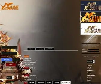 AlemGame.com(ALEMGAME Resmi Web Sitesi) Screenshot