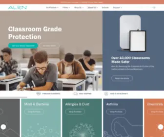 Alenair.net(Alen Air Purifiers and Filters) Screenshot