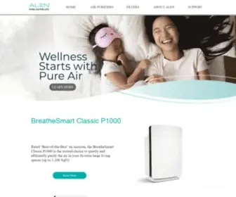 Alencorp.cn(Alen Air Purifiers and Filters) Screenshot