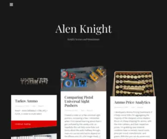 Alenknight.com(Knight Scenes and Imaginings) Screenshot