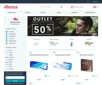 Alensa.ie(Contact lenses) Screenshot