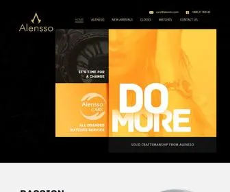 Alensso.com(Innovation, performance and passion) Screenshot