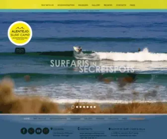 Alentejosurfcamp.com(Surf Camp & School in Alentejo) Screenshot