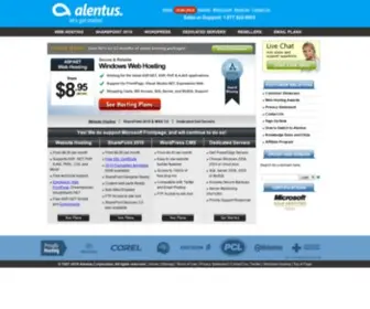 Alentus.com(SharePoint Hosting Foundation 2010) Screenshot