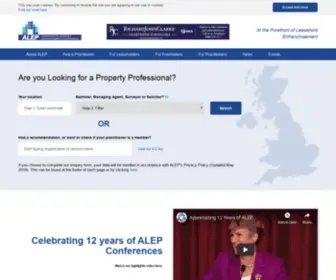 Alep.org.uk(Association of Leasehold Enfranchisement Practitioners) Screenshot