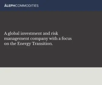Alephcommodities.com(Aleph Commodities) Screenshot