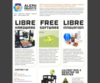 Alephobjects.com(3D Printers) Screenshot