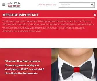 Alepin.com(Cabinet d'avocats à Laval) Screenshot