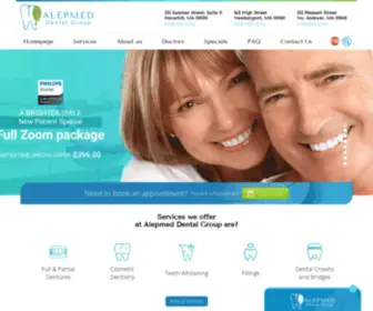 Alepmeddental.com(Dentist Newburyport MA) Screenshot