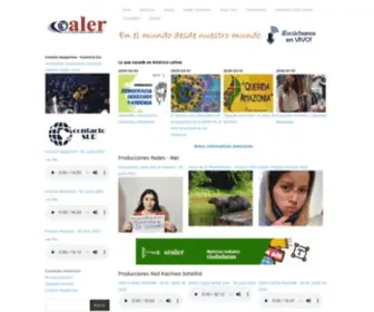 Aler.org(Bienvenido a Asociación Latinoamericana de Educación y Comunicación Popular) Screenshot