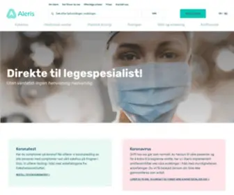 Aleris.no(Aleris har et landsdekkende sykehustilbud) Screenshot