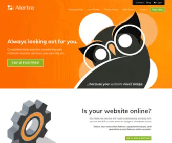 Alerta.com(Website monitoring service by Alertra to monitor site uptime) Screenshot
