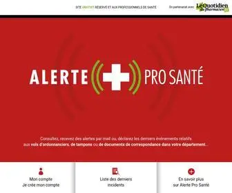 Alerte-Pro-Sante.fr(Alertes) Screenshot