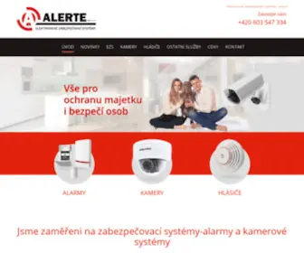 Alerte.cz(Elektronické zabezpečovací systémy) Screenshot