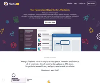 Alertly.io(Your Personalized Slack Bot for JIRA Alerts) Screenshot