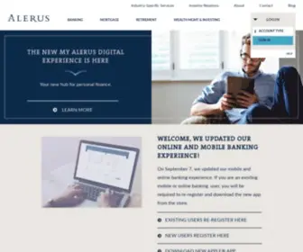 Alerusfinancial.com(Personal and Business Financial Services) Screenshot