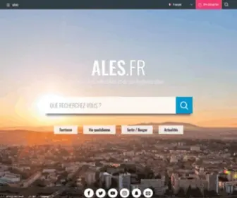 Ales.fr(Bienvenue sur le site officiel de la ville d'Alès et de son Agglomération. Informations pratiques) Screenshot