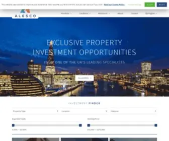 Alescoproperty.com(Exclusive Property Investment Opportunities) Screenshot