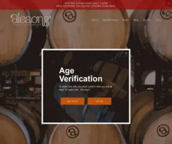 Alesongbrewing.com(Alesong Brewing & Blending) Screenshot