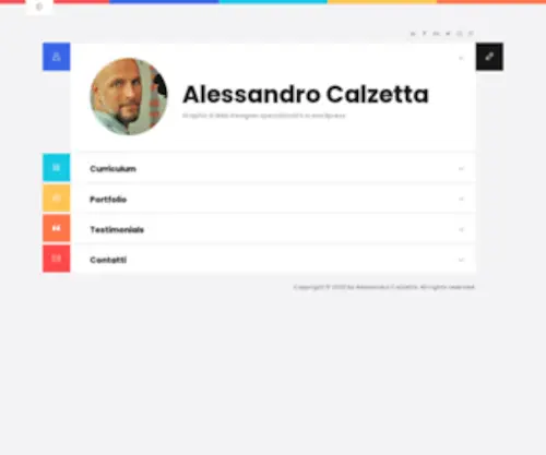 Alessandrocalzetta.it(Graphic & Web Designer specializzato in wordpress) Screenshot