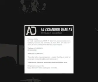 Alessandrodantas.adv.br(Alessandro Dantas) Screenshot