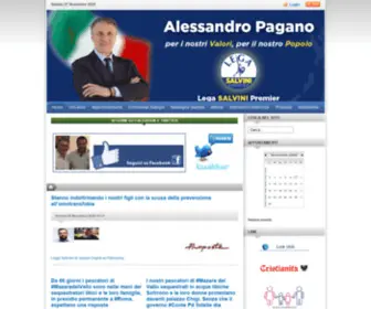 Alessandropagano.it(Benvenuti nel sito internet di Alessandro Pagano) Screenshot