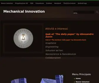 Alessandrozanin.it(Mechanical Innovation) Screenshot