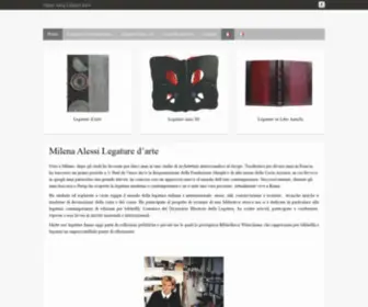 Alessilegature.com(Milena Alessi Legature d'arte) Screenshot