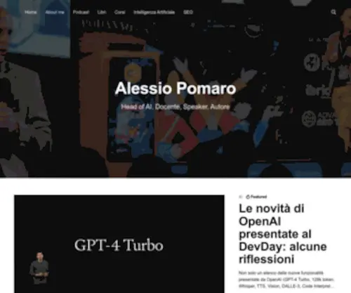 Alessiopomaro.it(Alessio Pomaro) Screenshot