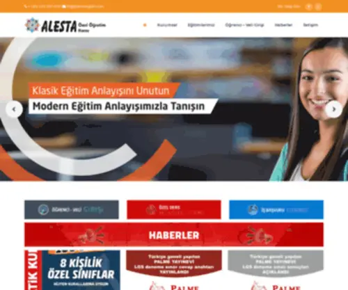 Alestaegitim.com(Alesta TYT LGS Öğretim Kursları Konya) Screenshot