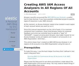 Alestic.com(A Personal AWS Blog by Eric Hammond) Screenshot