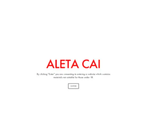 Aletacai.com(Aleta Cai) Screenshot