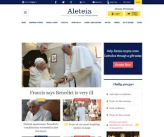 Aleteia.org(Catholic Spirituality) Screenshot