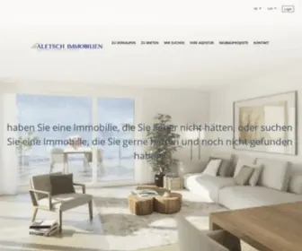 Aletsch-Immobilien.ch(Startseite) Screenshot