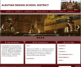 Aleutregion.org(Aleutian Region School District) Screenshot