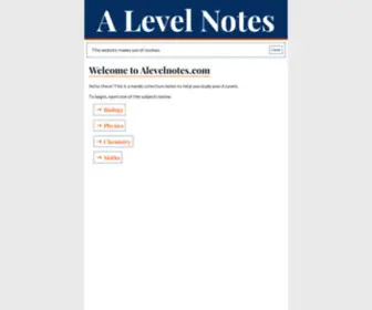 Alevelnotes.com(All Notes) Screenshot