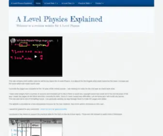 Alevelphysics.org.uk(Alevelphysics) Screenshot