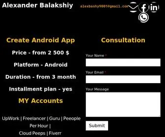 Alex-Bashy.com(Android Developer) Screenshot