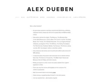 Alex-Dueben.com(Alex Dueben) Screenshot