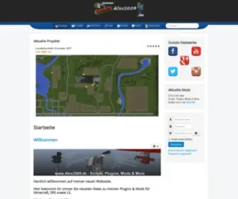Alex2009.de(Startseite) Screenshot