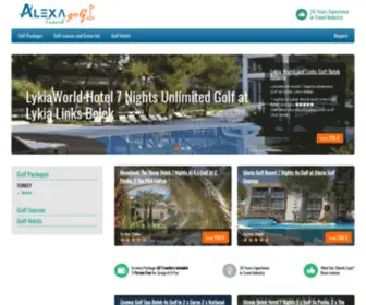 Alexagolf.com(Golf Holiday Packages) Screenshot