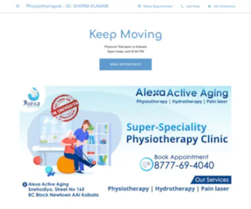 Alexahealthcare.in(#Best Physiotherapy clinic in Kolkata) Screenshot