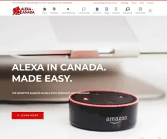 Alexaincanada.ca(Voice in Canada) Screenshot