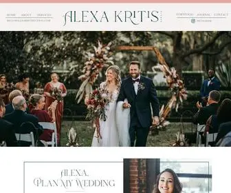 Alexakritisevents.com(Tampa Florida wedding planner and event planner Alexa Kritis Events) Screenshot