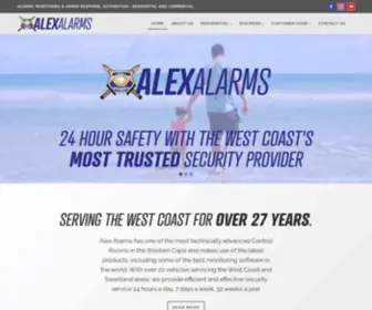 Alexalarms.co.za(Alex Alarms) Screenshot