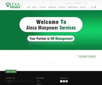 Alexamanpower.co.in(Alexa Manpower Service) Screenshot