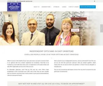 Alexander-Opticians.com(Alexander Opticians) Screenshot