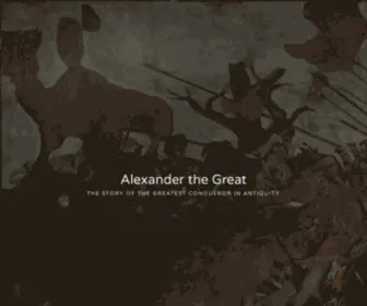 Alexander-The-Great.org(Alexander the Great) Screenshot