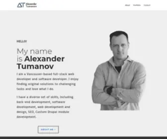 Alexander-Tumanov.name(Vancouver based Web Developer) Screenshot