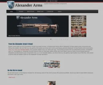 Alexanderarms.com Screenshot
